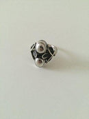 Georg Jensen スターリングシルバー リング（シルバーストーン付き） No 48