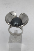 Georg Jensen Sterling Sølv Ring No. 206 Hæmatit