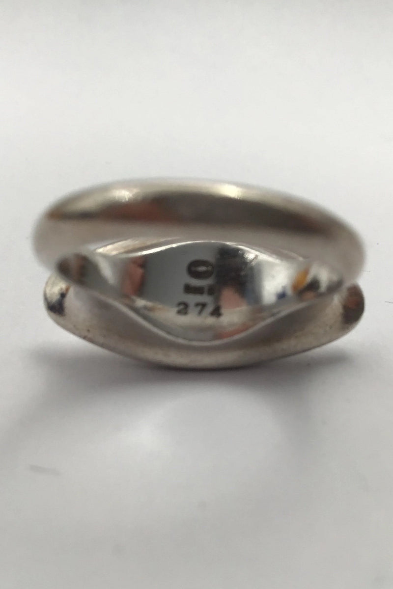 Georg Jensen Sterling Sølv Ring No 274 Koppel