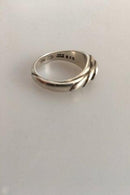 Georg Jensen Sterling Silver Ring No 362 ornamented with red stone