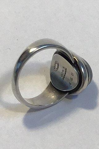Georg Jensen Sterling Silver Ring No 46B Hematite（ジョージ