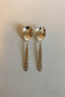 Georg Jensen Sterling Silber Salatbesteck König