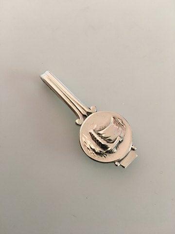 Georg Jensen Sterling Silber Krawattennadel Nr. 50 mit Wikingerschiff