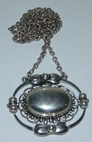 Georg Jensen スターリングシルバー ペンダント（シルバーストーン） No 919