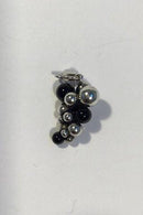 Georg Jensen Sterlingsilber-Anhänger "Mondscheintrauben" mit Onyx