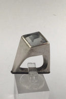 "Georg Jensen" Vivianna Torun Bülow-Hübe Sterling Sølv Ring Quartz