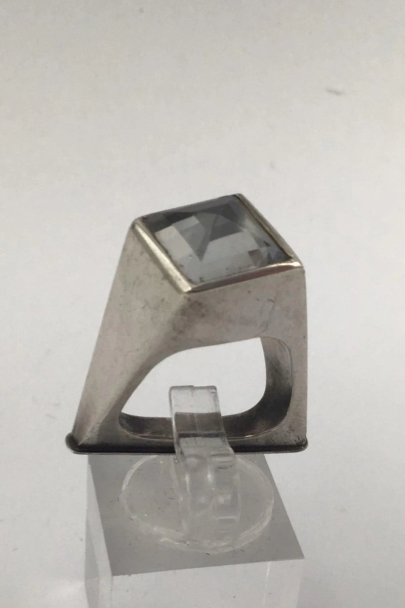 "Georg Jensen" Vivianna Torun Bülow-Hübe Sterling Sølv Ring Quartz