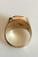 Gold Ring with Amethyst. 14 K.