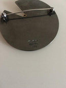 ハンセン ブローチ オキシダイズド スターリング シルバー ダイヤモンド