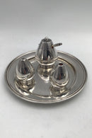 Hans Hansen Sølv / Sterling Sølv Plat-de-menage (1937)