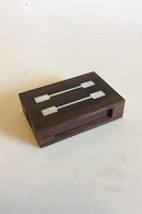 Hans Hansen Sterling Silver Palisander Tænkstiksæske