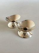 Hans Hansen Sterling Silver Candlesticks for small candles