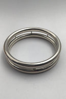 Hans Hansen Sterling Sølv Moderne Dobbelt Armring