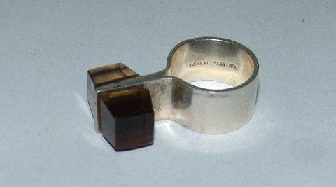 Hans Hansen Sterling Silber Ring mit Bergkristall