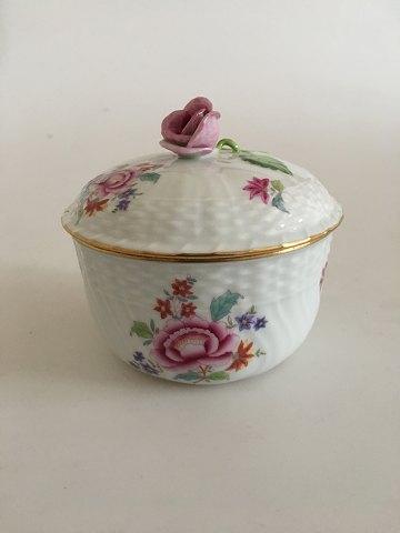 食器 HERENDHVNGARY HANDPAINTED Vintage HEREND Hungary Hand Painted Porcelain Leaf Birds Butterfly