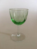 Holmegaard Murat White Wine Glass with Green Bouquet 11.5 cm H