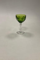 Holmegaard / Val Saint Lambert  Haakon Grønne Hvidvinsglas
