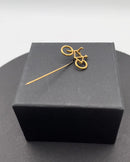 Georg Jensen forgyldt Messing Cykel Slipsenål