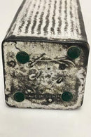 Kähler Quadratische Vase aus Steingut mit weiß/schwarzem Dekor