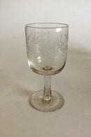 Kastrup-Gedenkglas mit Schwalben, Radierung