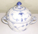 Royal Copenhagen Blue Fluted Plain Sugar Bowl with lid No 244
