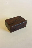 Klitgaard Box of Rosewood with loose Lid and Silver inlay