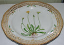 Kongelig Porcelæn Flora Danica gennembrudt Spisetallerken 20/3553 nyt nummer 637