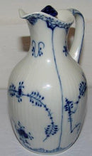 Royal Copenhagen Blaue kannelierte Wein-Essig-Flasche Nr. 1180