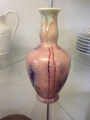 KPM Berlin Jugendstil-Kristallglasur-Vase Rosa
