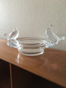 Lalique Glasskål med to Fugle. 1960'erne.