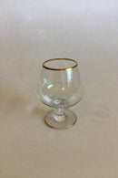 Lyngby Glasværk Måge Cognacglas u/slibning