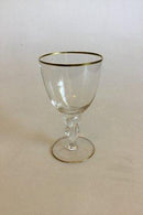 Lyngby Glasværk Måge Rødvinsglas u/slibning