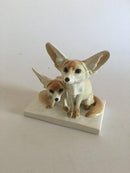 Meissen Art Nouveau Figur af To Ørkenræve