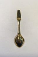 Meka Sterling Sølv forgyldt Juletheske 1973