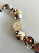 N.E. From Halskæde i Sterling Sølv med Rav