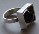 N.E From Sterling Silver Ring with Ambor