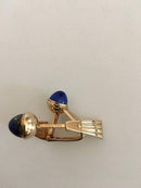 Ole Lynggaard 14K Gold Cufflinks with Lapis Stones