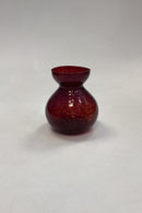 Orange brown Hyacinth glass Holmegaard / Kastrup / Fyens Glasværk