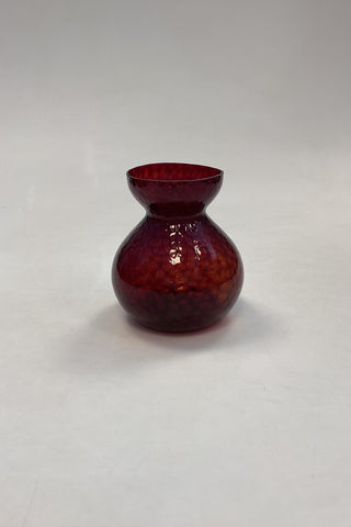 Orange brown Hyacinth glass Holmegaard / Kastrup / Fyens Glasværk