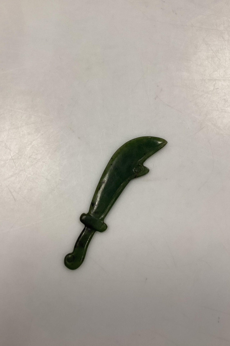 Orientalsk Brevkniv i Jade