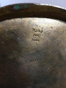 Pen og Blækhus i form af Porcelæn Buddha på Messing Fod