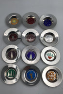 Peter Hertz Sterling Sølv / Emalje Skåle Sæt (12)