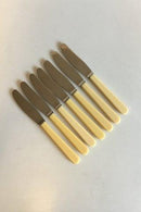 Raadvad Rustfri knive med benskaft. 1 sæt af 7 stk