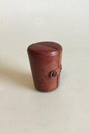 Rejseglas i læderetui