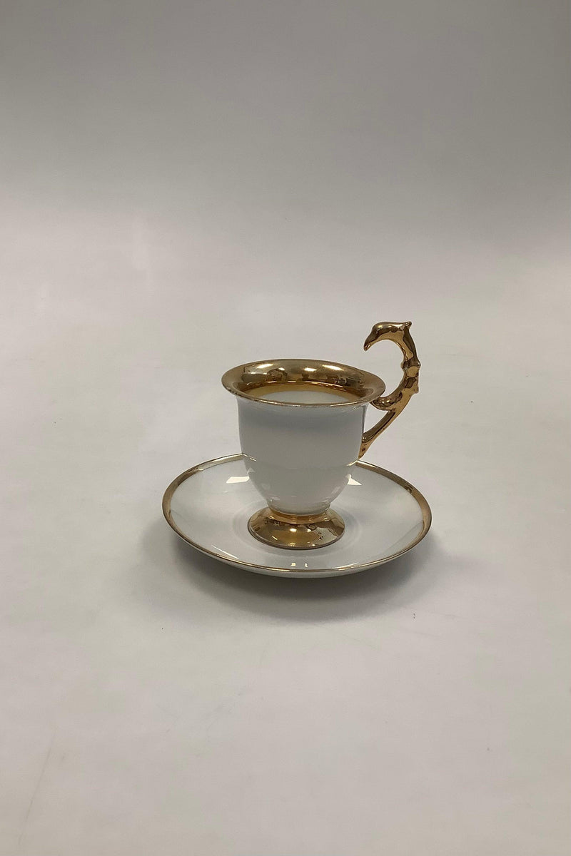 Rosenthal Mocha and saucer with gold