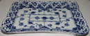 Royal Copenhagen Blaues geriffeltes Tablett Nr. 1122