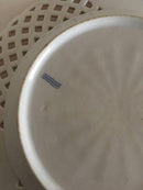Royal Copenhagen Antik Hvid Tallerken 1790-1810 med Flettet Gennembrudt Kant