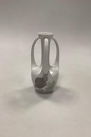 Royal Copenhagen Art Nouveau 3 Handle vase with Snails motif No 202/60B