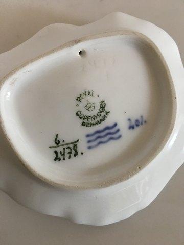 Royal Copenhagen Art Nouveau Bladskål med Snegl No. 6/2478