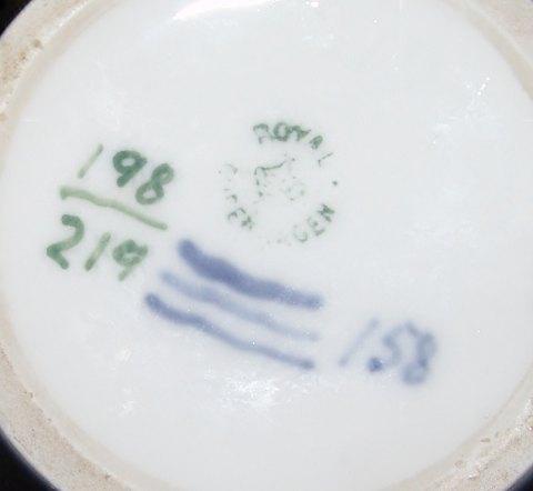 ロイヤルコペンハーゲン アールヌーボーブレグネ花瓶 No 198/219